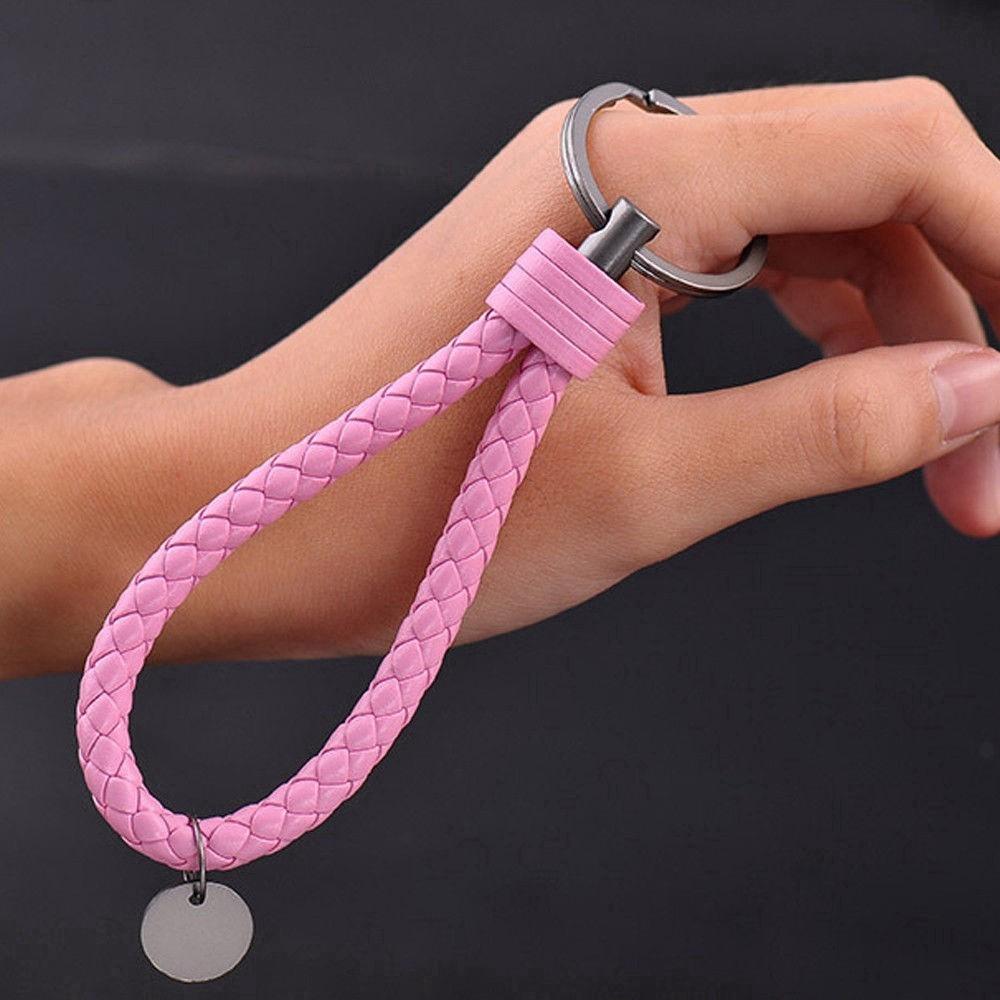 Siêu rẻ Móc khóa kiểu dây da thời trang (màu ngẫu nhiên)