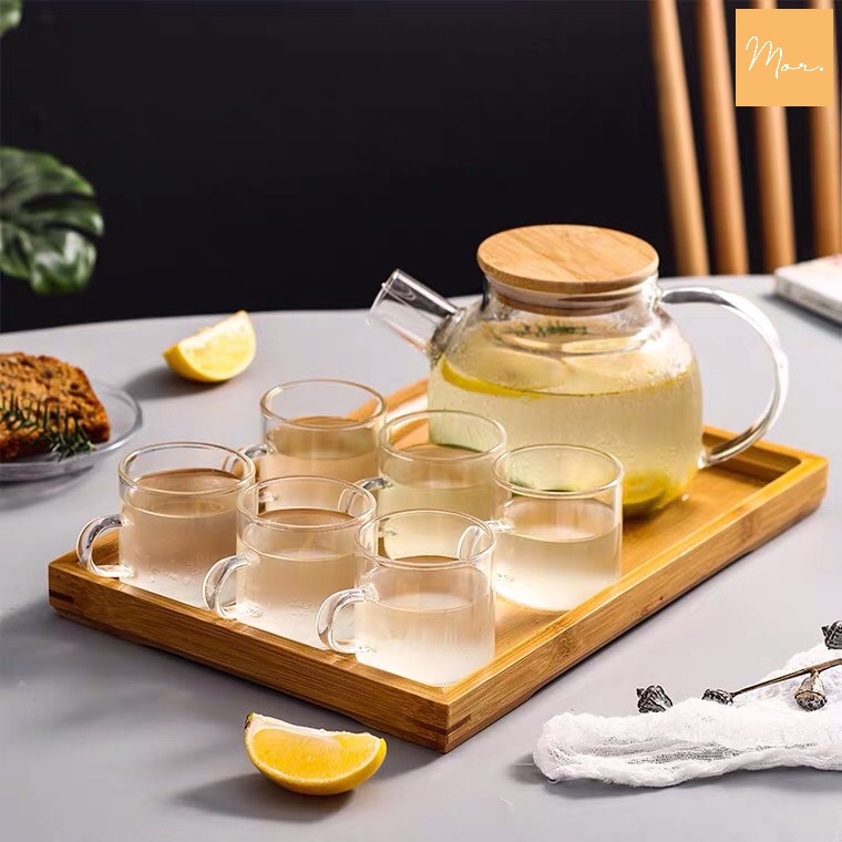 Bộ ấm trà thủy tinh - 1000ml