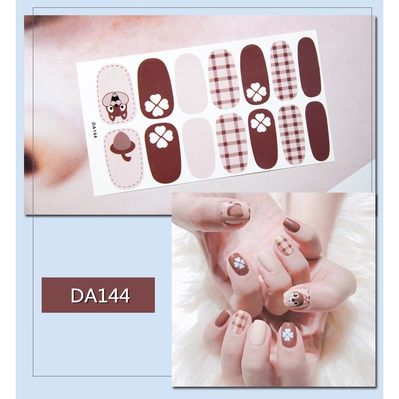 Set 14 Nhãn Dán Móng, Sticker Dán Móng Nghệ Thuật mẫu mới 💖💖💖
