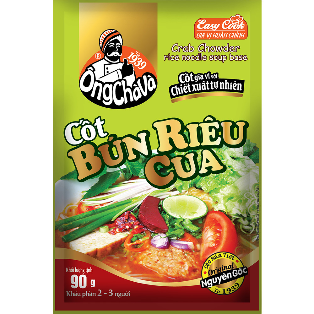 Ong Cha Va Crab Chowder Rice Noodle Soup Base 90g