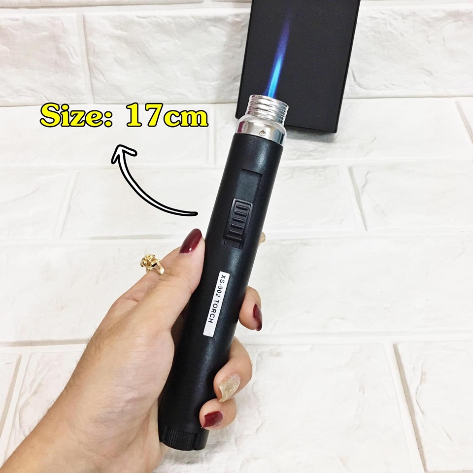 [HCM]BẬT LỬA KHÈ RÃNH TAY XS902 CÓ CHÂN ĐẾ - LỬA HOẢ TIỄN (LỬA KIM) SIZE: 17CM - (XÀI GAS)