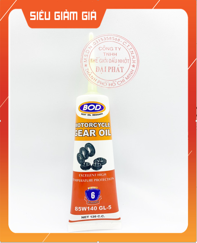 Dầu nhớt hộp số BOD 85w140 GL5 120ML chống hú láp