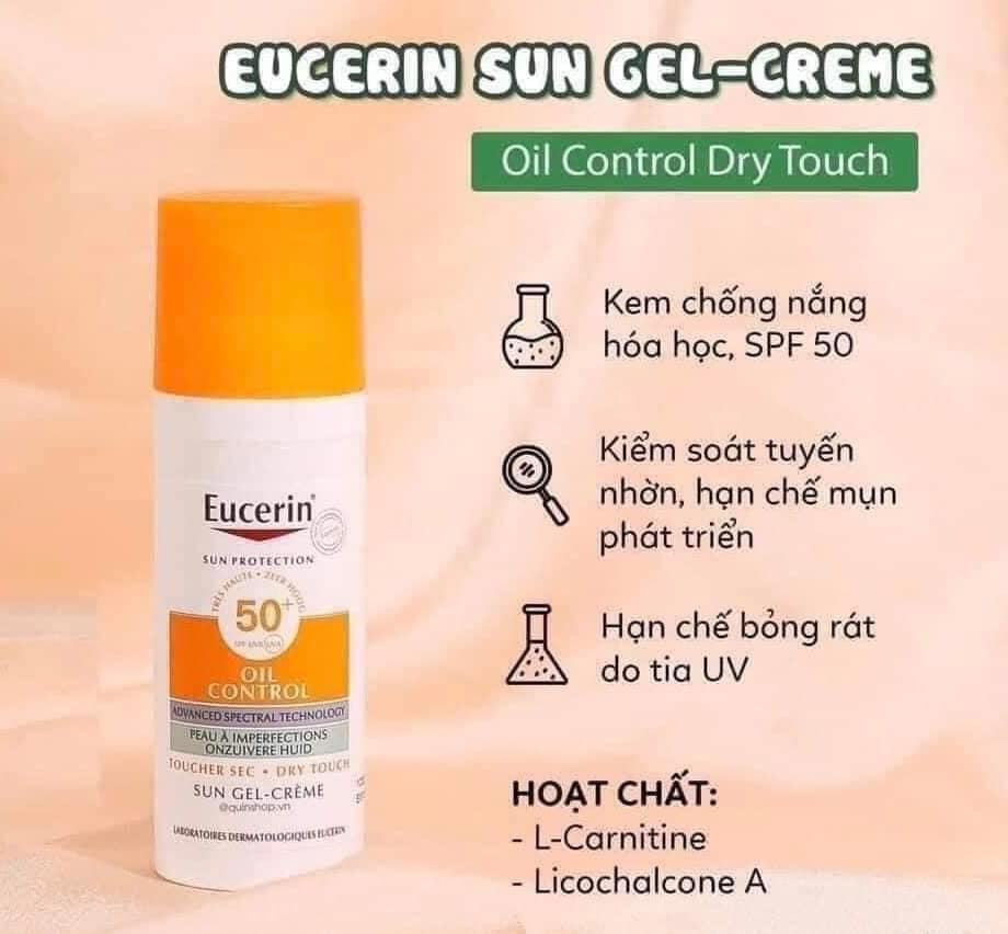Kem Chống Nắng Eucerin Oil Control 50ml