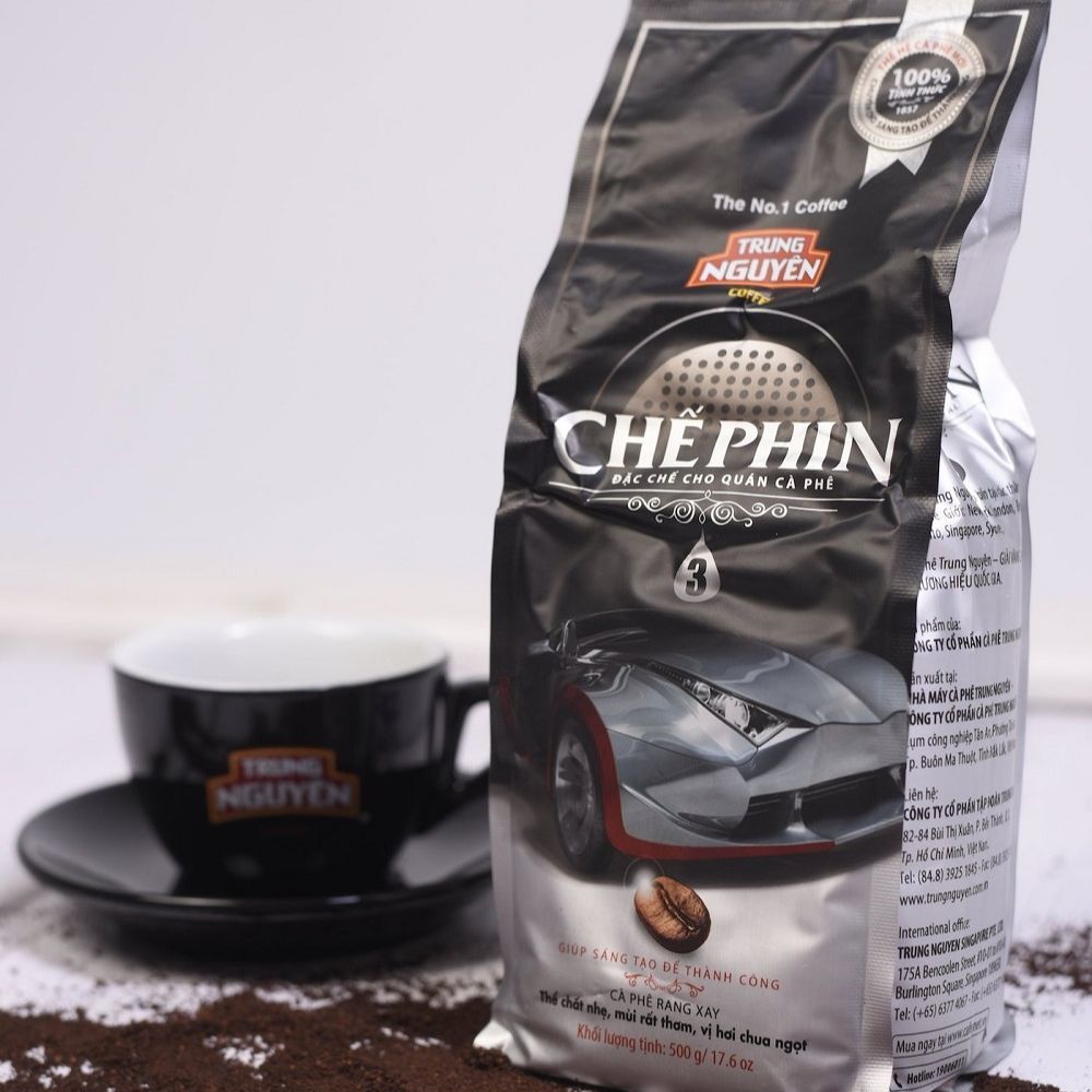 Cà phê Chế Phin 3 Trung Nguyên( Bịch 500gam) - Cà phê bột pha phin