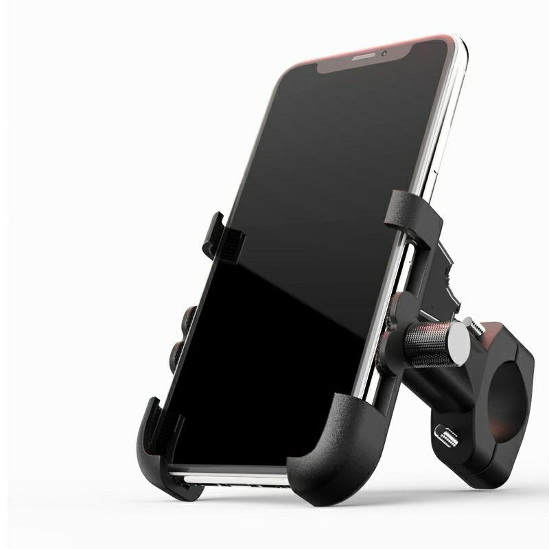 kep dien thoai Giá đỡ điện thoại cho môtô và xe đạp hộp kim gắn gidong ( màu đen )