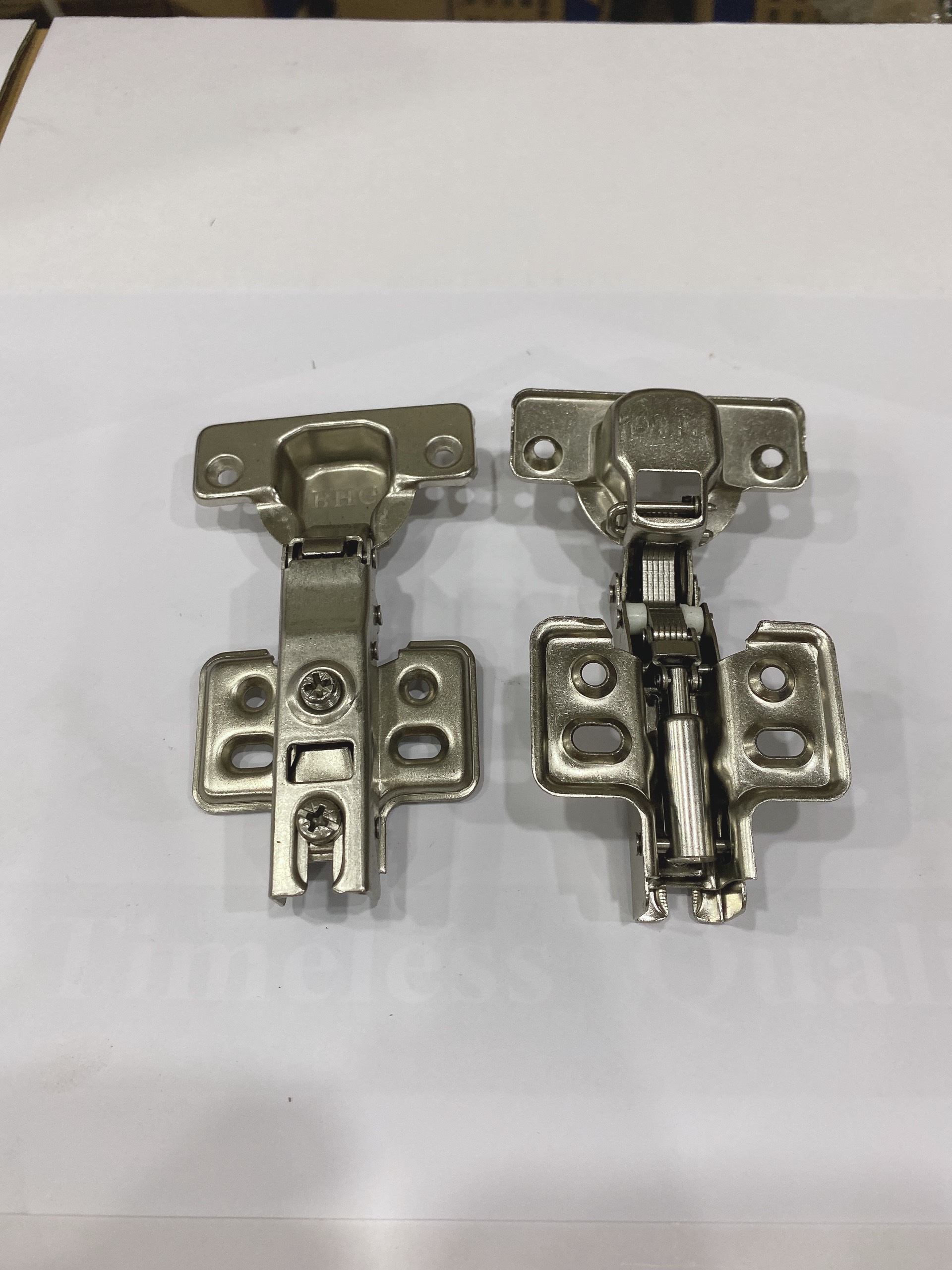 Bản lề thép mạ crome, giảm chấn, fix (mã sp ZT-B35)