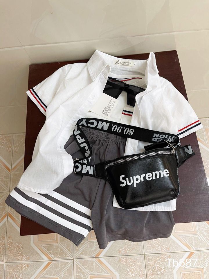 Bộ đồ cotton thun lạnh cho bé