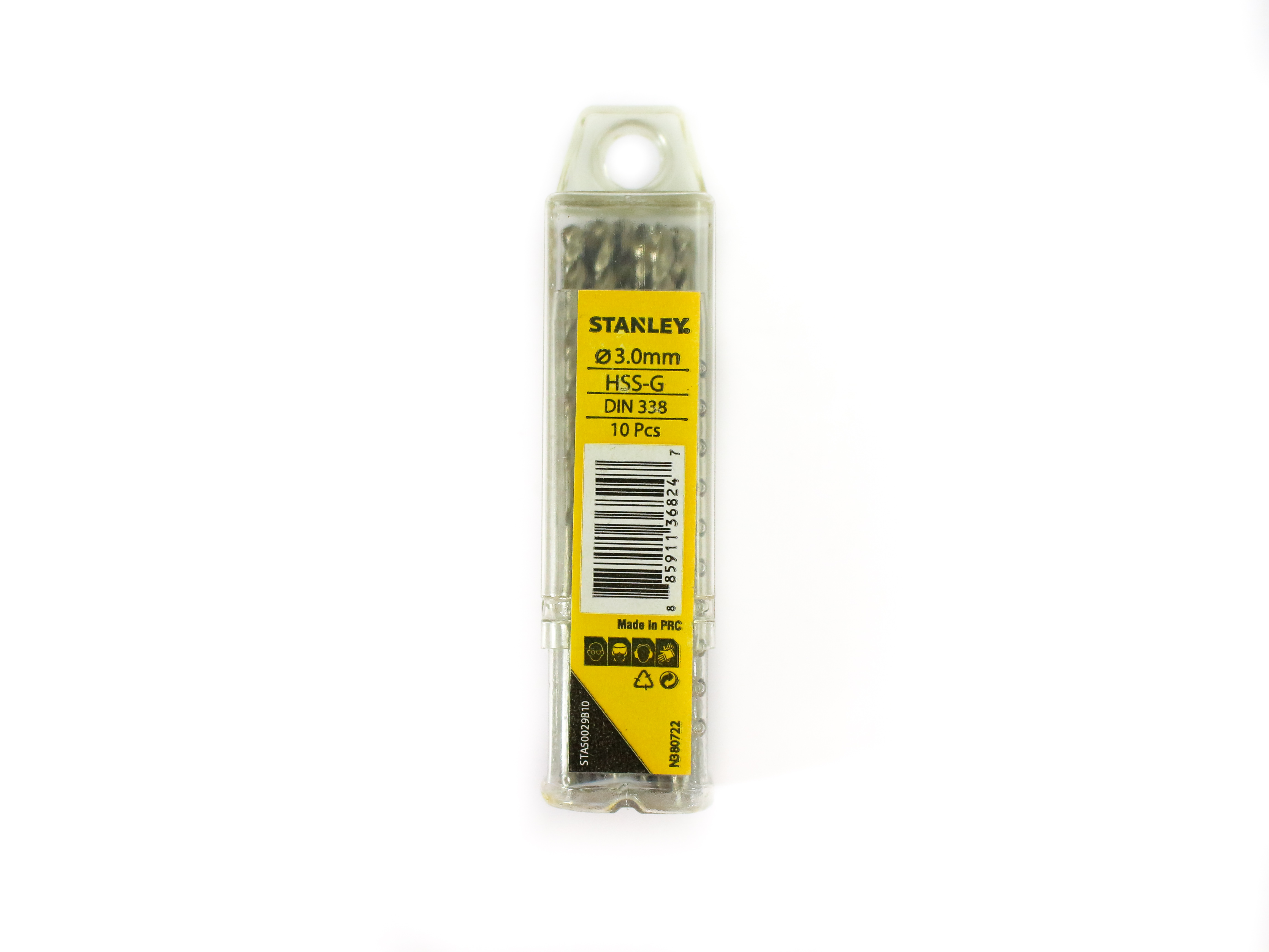 Mũi khoan sắt 3mm HSS Stanley STA50029B10