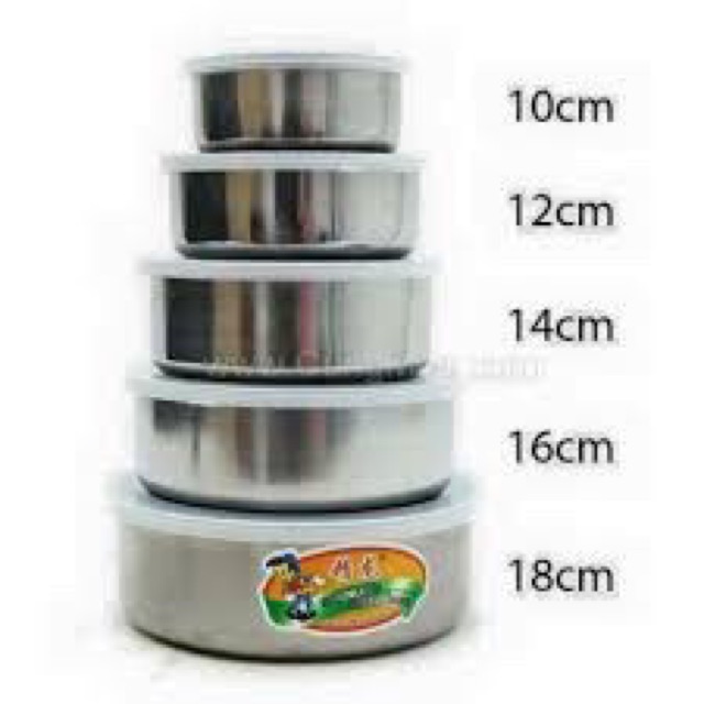 Bộ Bát Inox 5 Chiếc