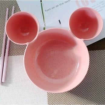 Chén đựng thức ăn 3 ngăn lúa mạch cho bé