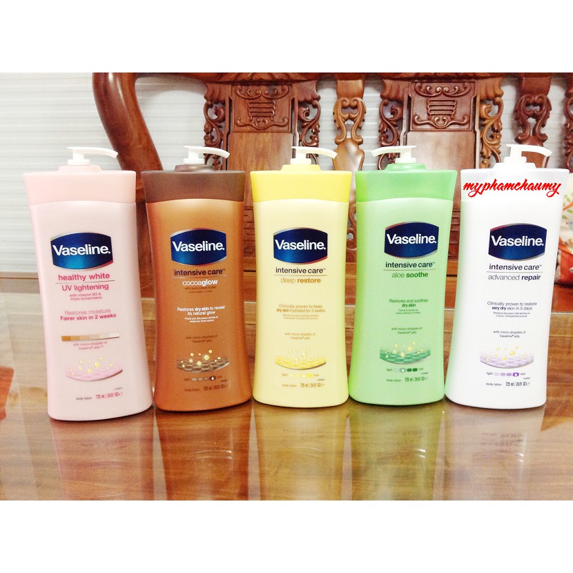 SỮA DƯỠNG THỂ VASELINE USA 725Ml