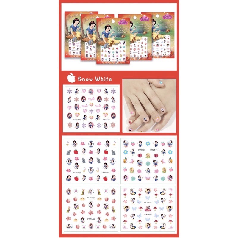 Sét sticker dán móng tay 3D nhiều mẫu mới cho bé