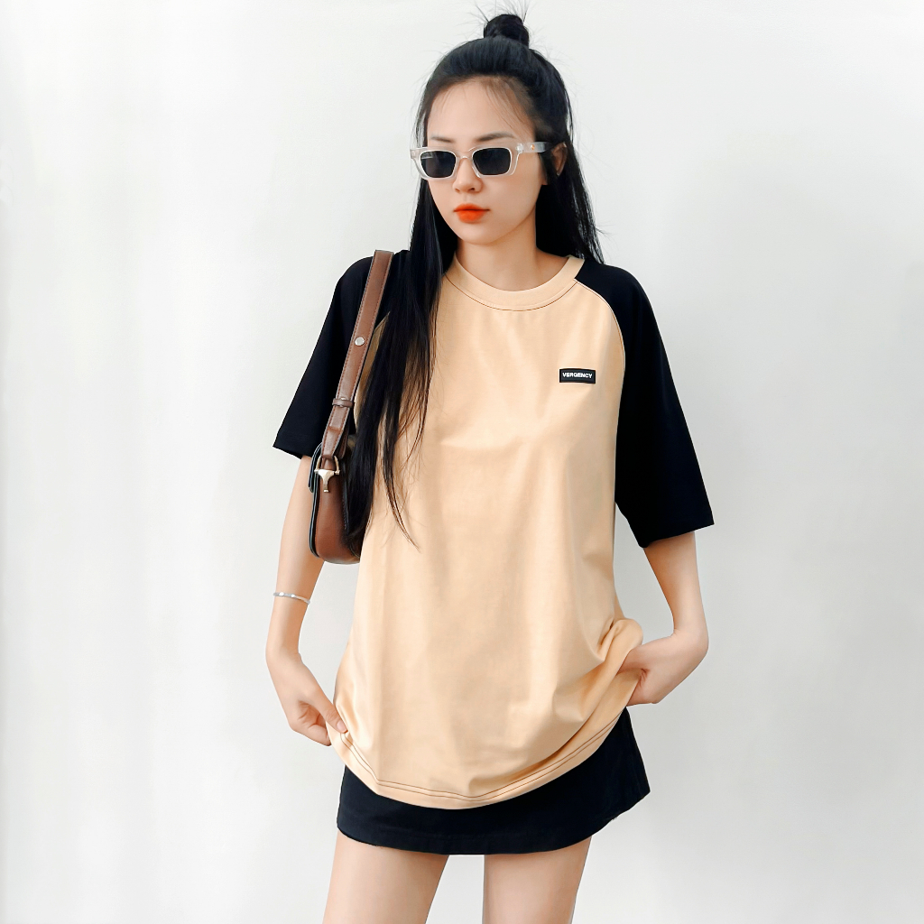 [lazsohot1 -20% đơn 99K] Áo thun Vergency nam nữ Raglan/ Gray, white, begei