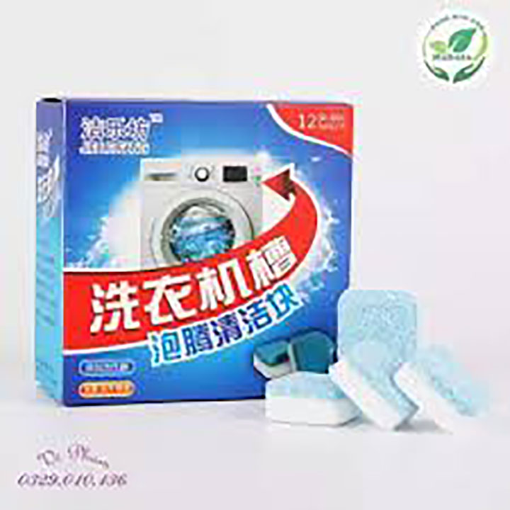 [Sỉ, lẻ: Hộp 12 Viên] Viên Tẩy Vệ Sinh Lồng Máy Giặt