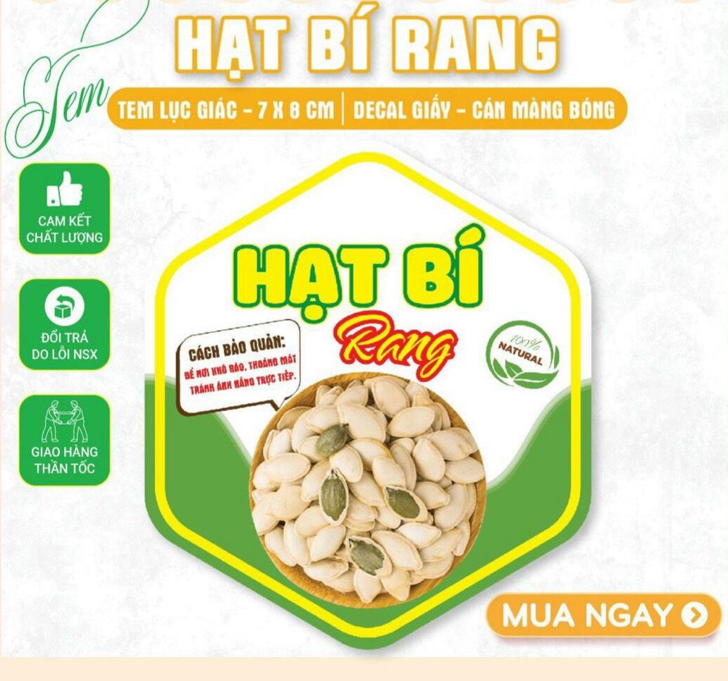 55 Tem Dán, Nhãn Dán Hạt, mứt Cán Bóng Đẹp 7 x 8 cm
