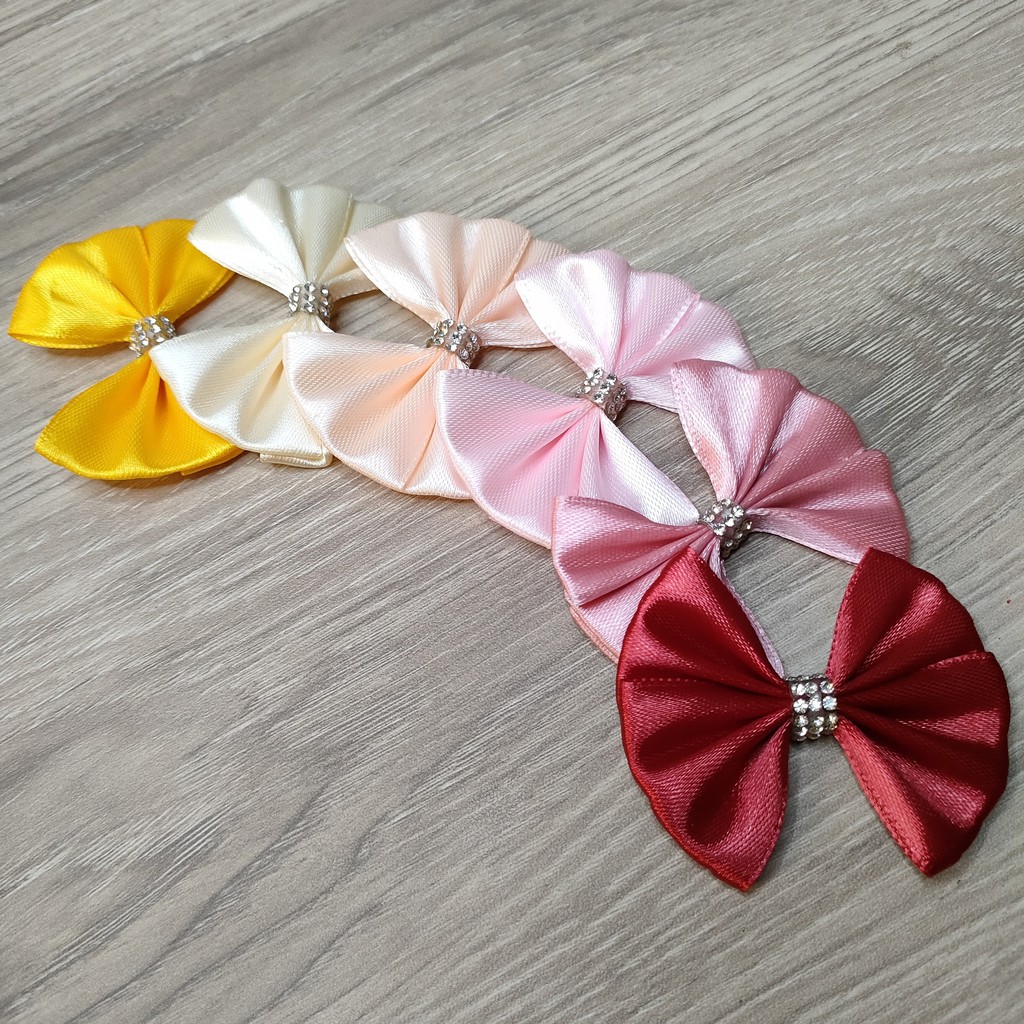 Nơ Trang Trí Đồ Handmade Size Nhỏ (nhiều màu 1 cái)