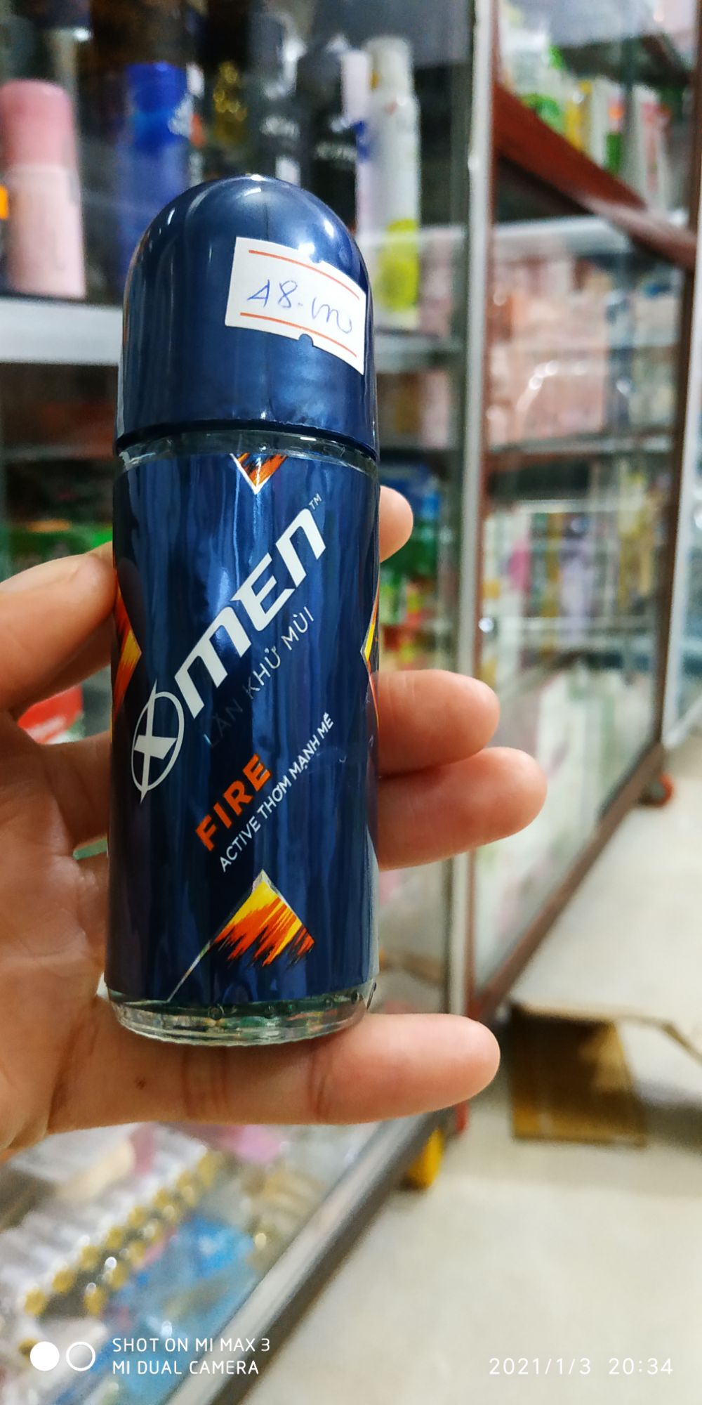 LĂN KHỬ MÙI NAM XMEN FIRE 50ML, KHÁNG KHUẨN THƠM MẠNH MẼ
