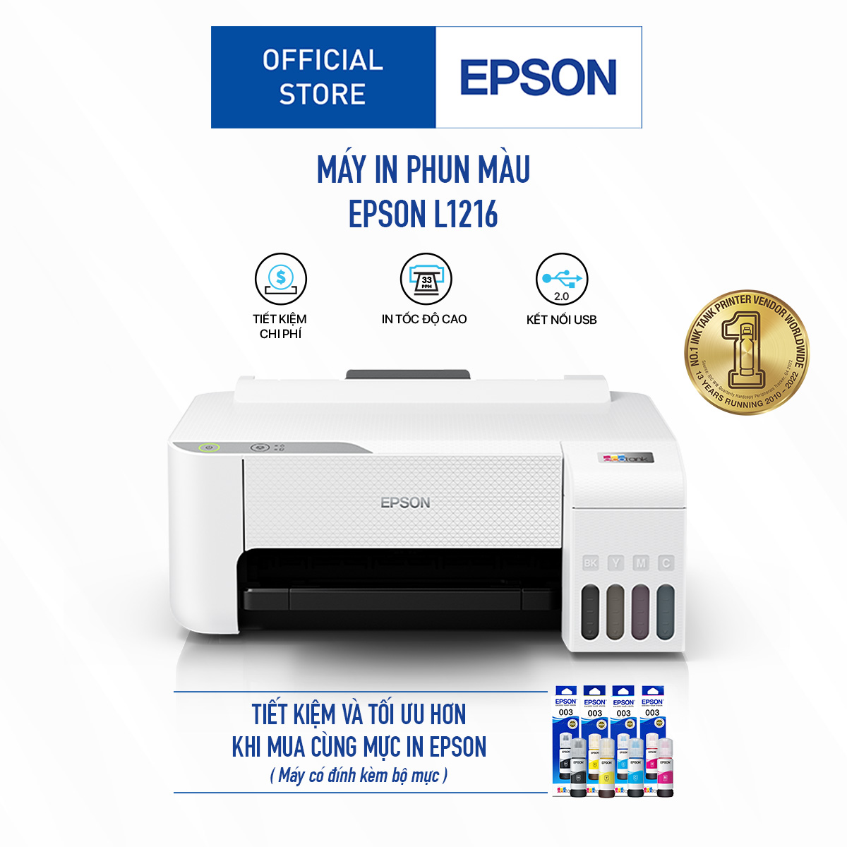 Epson EcoTank L1216 A4 Ink Tank Printer