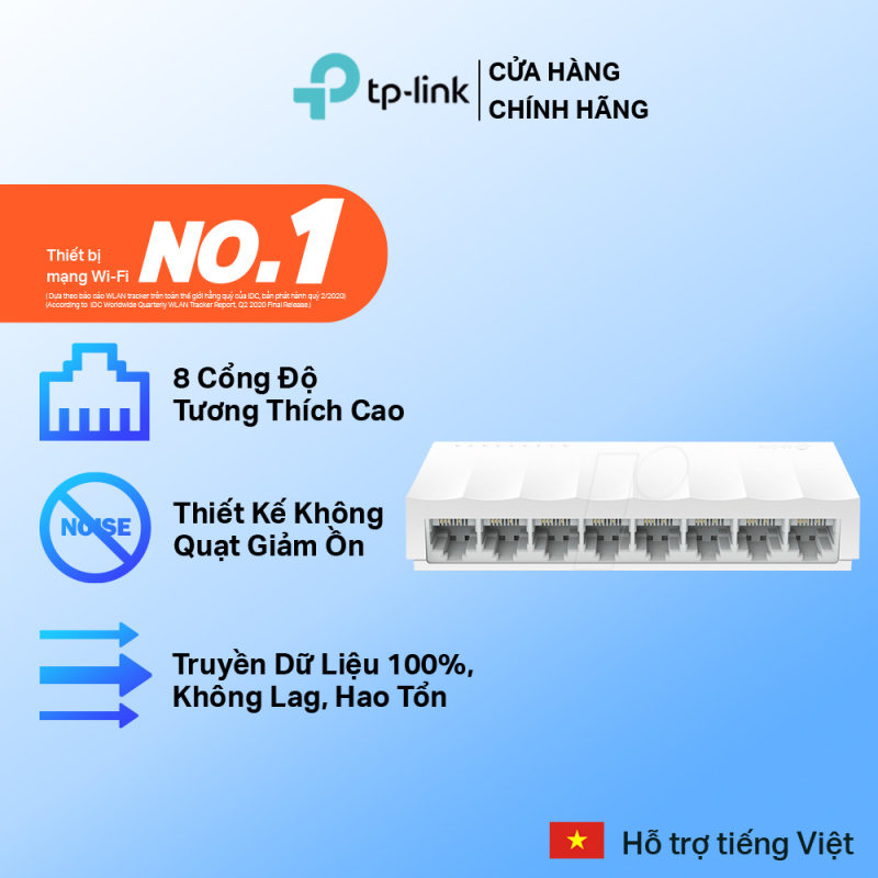 Bảng giá Bộ Chia Tín Hiệu TP-Link LS1008 Switch Để Bàn 8 cổng 10/100Mbps - Hãng phân phối chính thức Phong Vũ