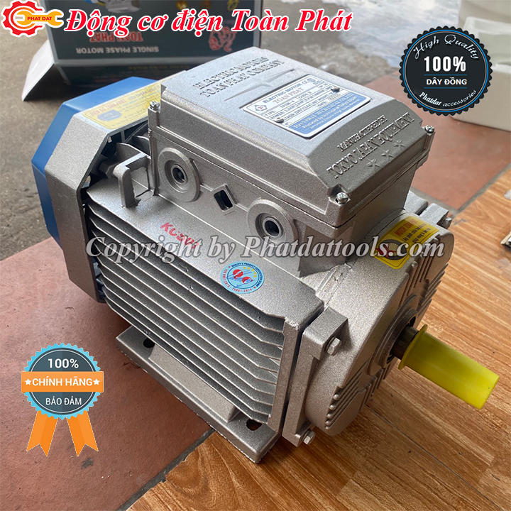 Động cơ điện 1 pha Toàn Phát tốc độ chậm 1.5-3Kw-Bảo hành 12 tháng