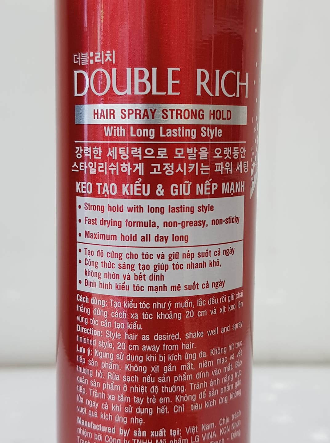 Keo Xịt Giữ Nếp Tóc Double Rich Hair Spray 170ml
