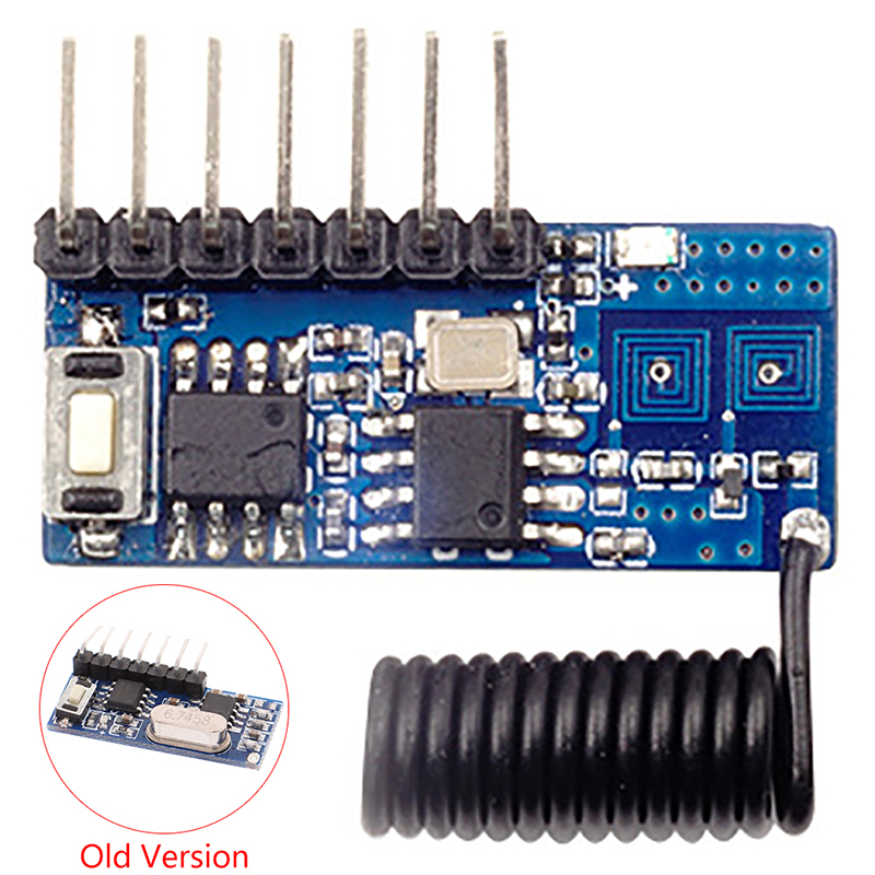 1 PCs 433MHz RF receiver 4 channel learning decoder module for 1527 encoding