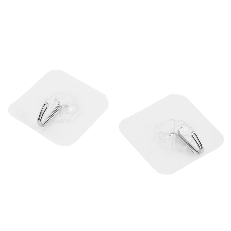 Strong Transparent Suction Cup Sucker Wall Hooks Hanger for Kitchen Bathroom Home (2)