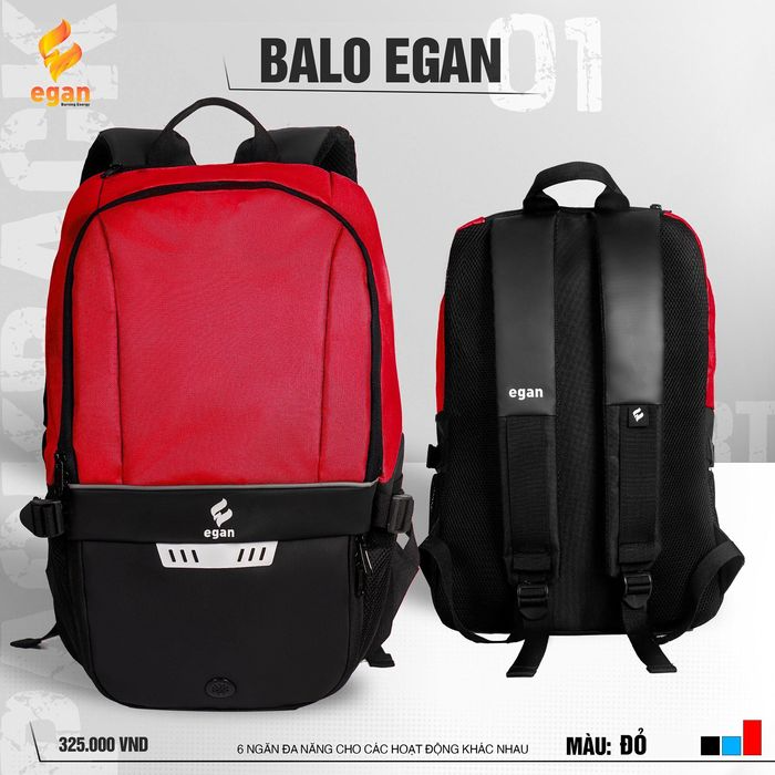 Balo thể thao cao cấp Egan 01, Balo thời trang FREESIZE EGAN 01 có ngăn đựng giày riêng