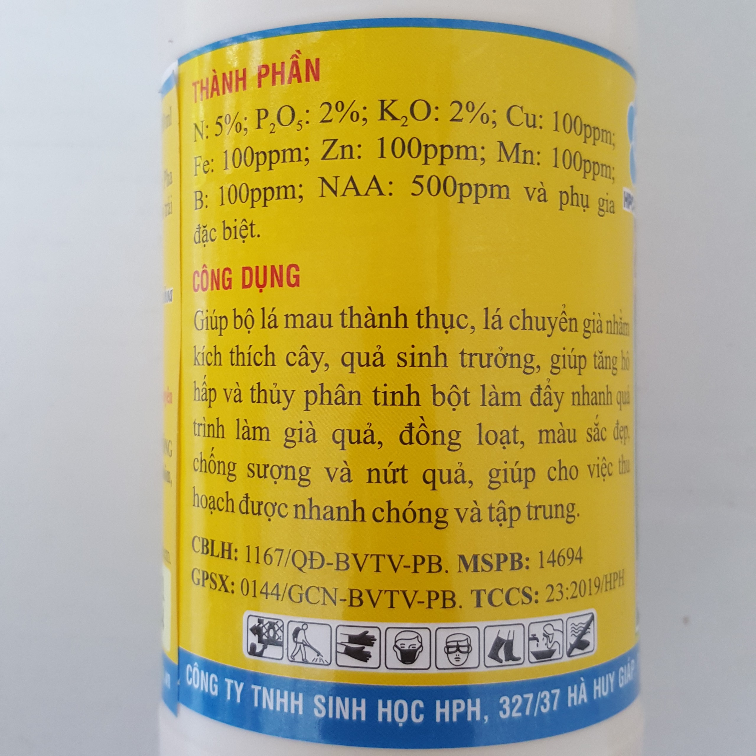 Phân bón lá HTC - ĐẠI NGÀN - Chín trái - Chai 500ml