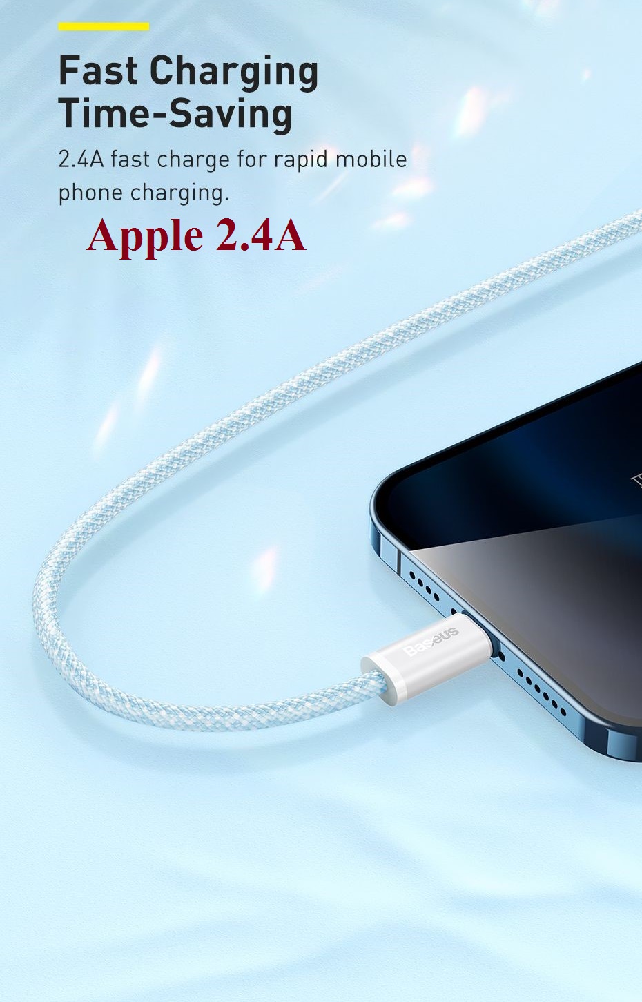 Cáp sạc iPhone 2.4A Baseus Dynamic Series