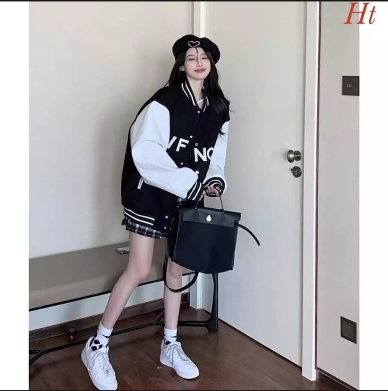 Áo Khoác Bomber Phối tay trắng CIVF. ÁO khoác nam nữ chất nỉ cotton phong cách hàn quốc .thời trang hottrend 365