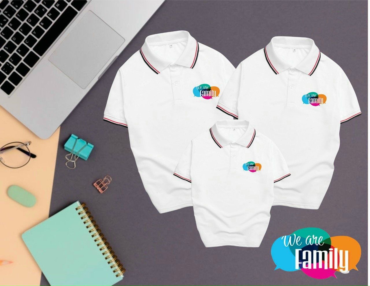 Áo polo gia đình màu xanh áo polo 3/4/5/ người bán sĩ đồ gia đình có cổ áo cổ trụ gia đình cặp đôi đủ màu chất