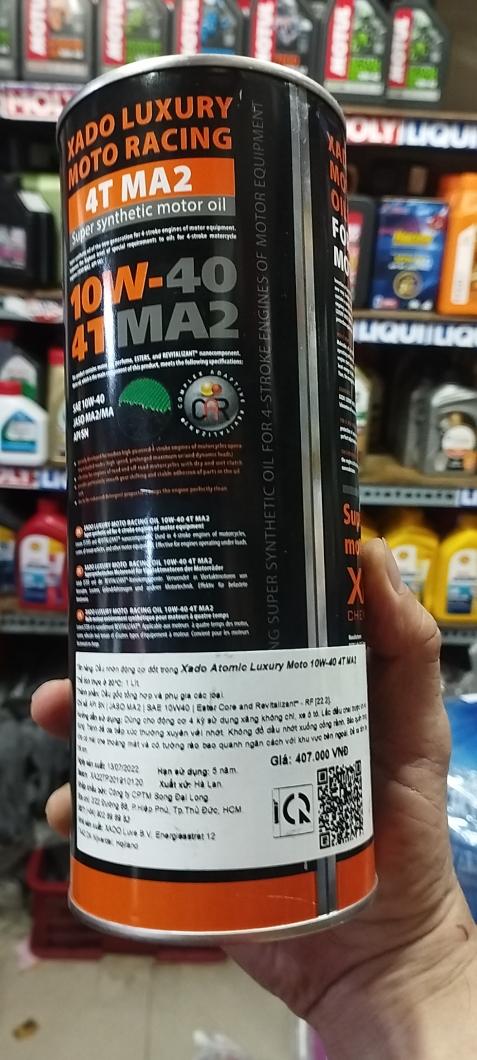 Nhớt XADO Racing 10w-40 4T MA2 .22.2
