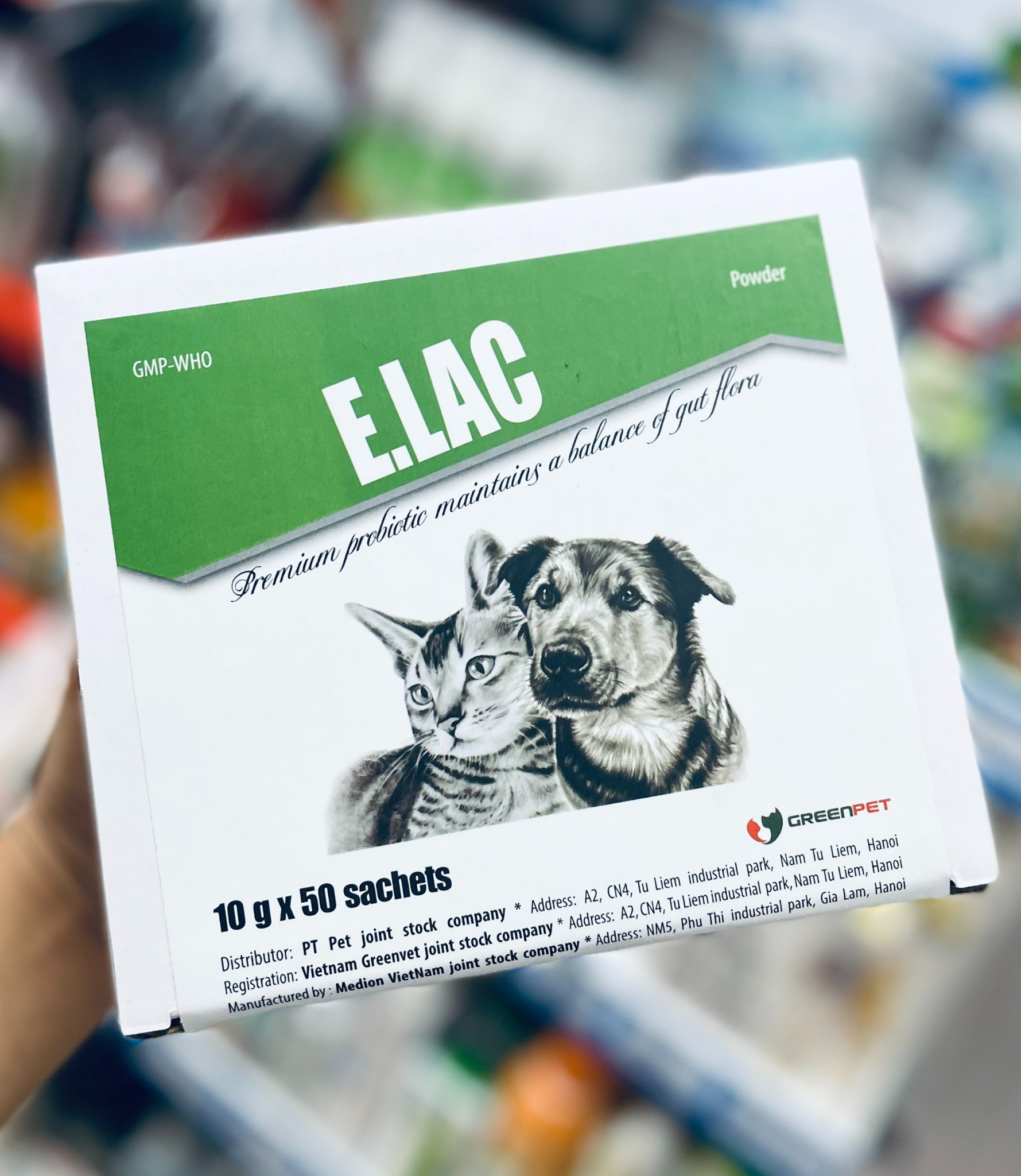 Men tiêu hóa ELAC cho thú cưng chó mèo