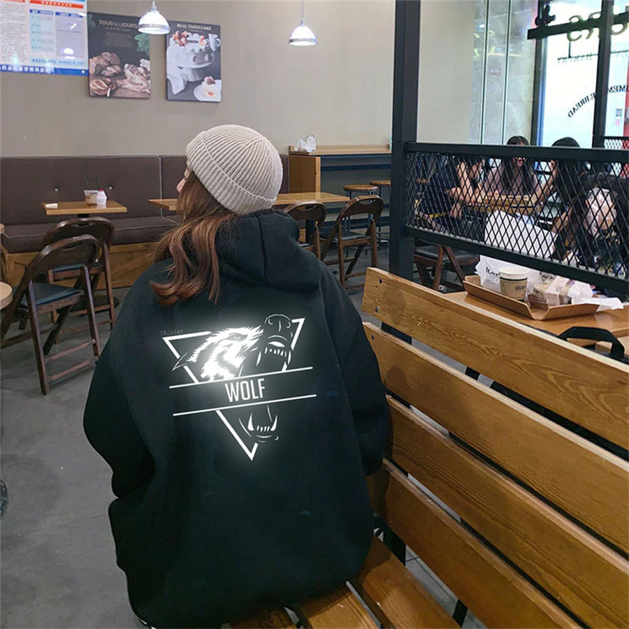 [HCM]Áo Hoodie Phản Quang Nam Nữ Sói 2
