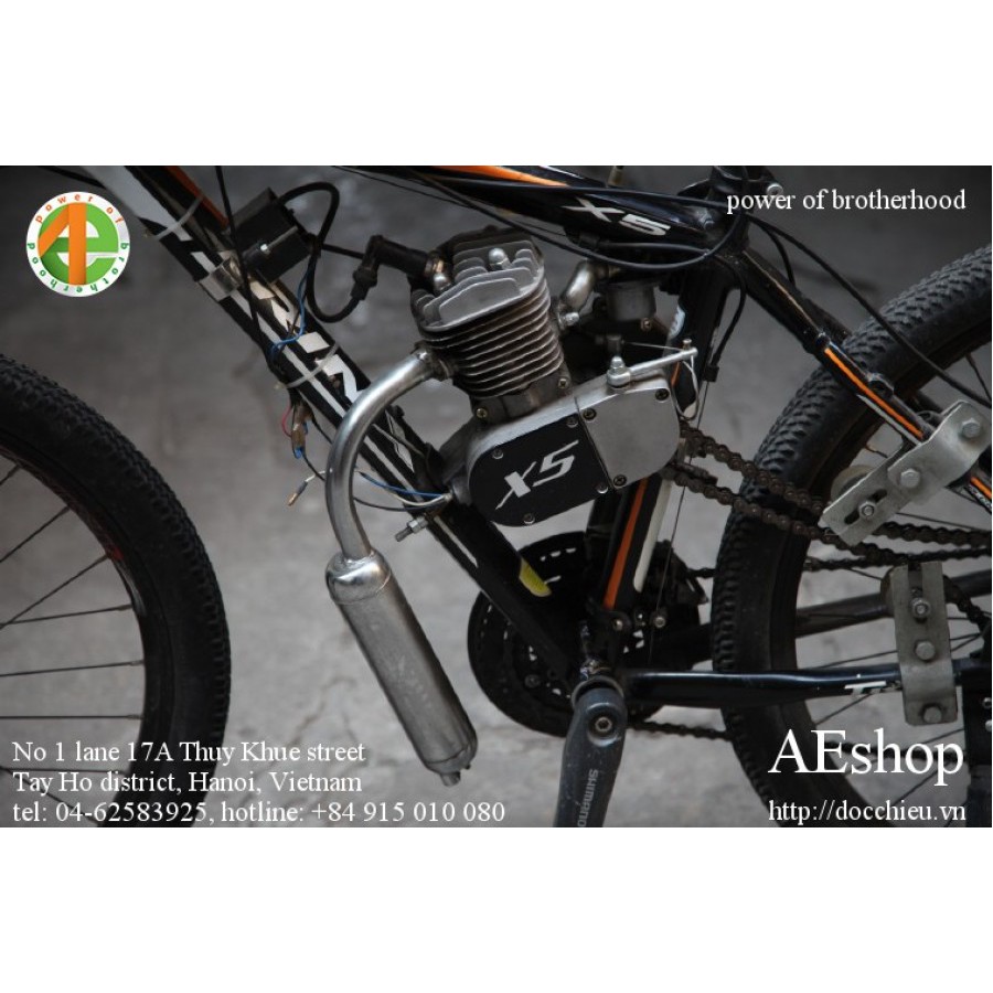 Động cơ 2 thì 100cc cho xe đạp động cơ xe đạp 100cc