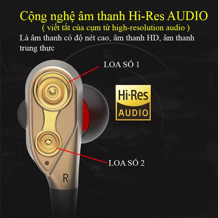 Tai Nghe có dây âm thanh hifi jack 3.5 mic đàm thoại, tai nghe lõi kép nhét tai 4 loa mini, 4 sợi cuốn loa supper bass siêu trầm cực mạnh đa năng đi phượt dùng cho mọi điện thoại giá rẻ 15k
