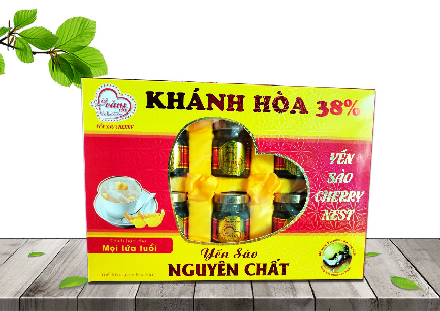 YẾN SÀO CHERRY NEST NHÂN SÂM 38% TỔ YẾN (Mẫu mới Send's Nest)