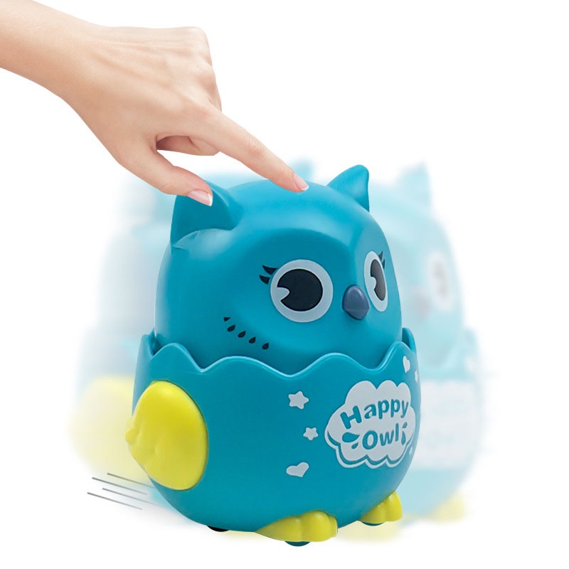 Đồ Chơi Hình Con Cú chạy cót ấn đầu là chạy Huy Toy Kids