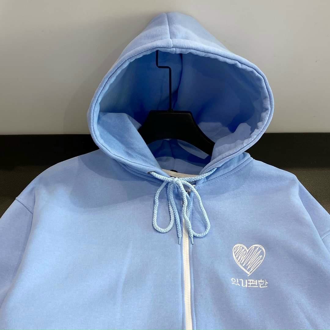 [HCM][NEW HOODIE] Áo Khoác Hoodie Form Rộng Tay Dài ÁO KHOÁC HOODIE DÂY KÉO ÁO HOODIE ÁO HOODIE THU ĐÔNG ÁO CADIGAN THÊU TYM XINH LV001
