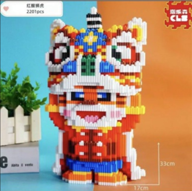 Mô hình lắp ráp gấu bearbrick cỡ lớn 30cm - 36cm, Đồ chơi lắp ráp