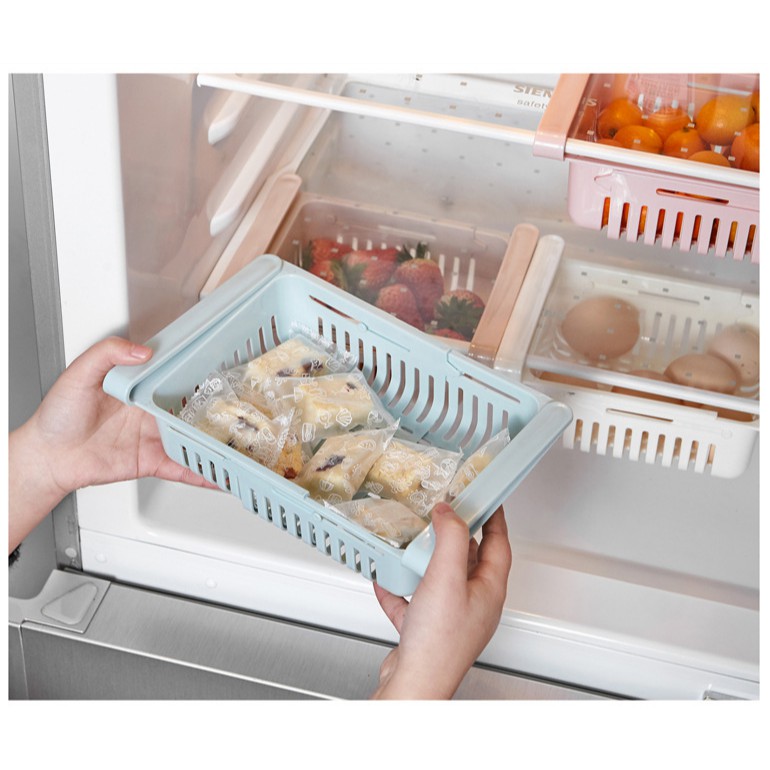 KHAY ĐỰNG THỨC ĂN ĐỂ TỦ LẠNH GẤP GỌN