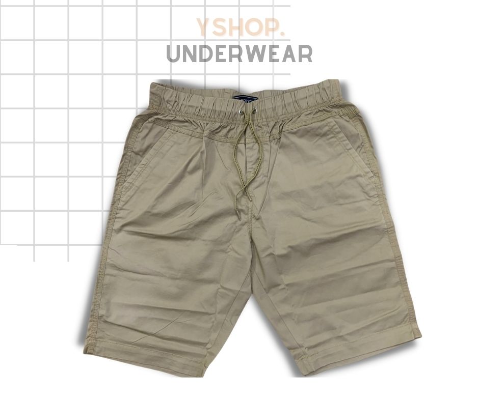 [HCM] Quần Short Kaki Nam Lưng Thun - Chất Kaki Co Giãn