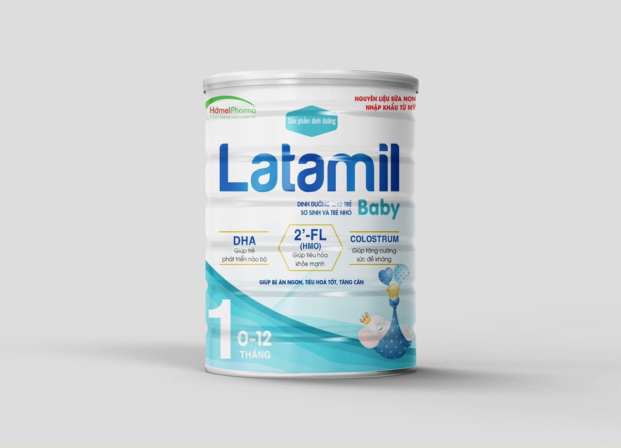 Sữa bột Latamil Baby 900g dành riêng cho trẻ từ 0-12 tháng tuổi.
