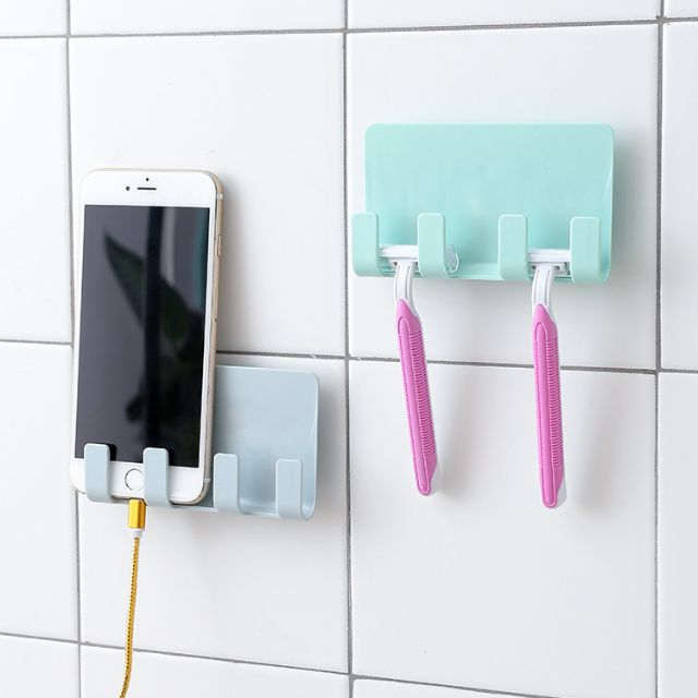 Móc Treo Đồ Dán Tường 4 Móc Kệ Dán Tường 4 Móc Đa Năng