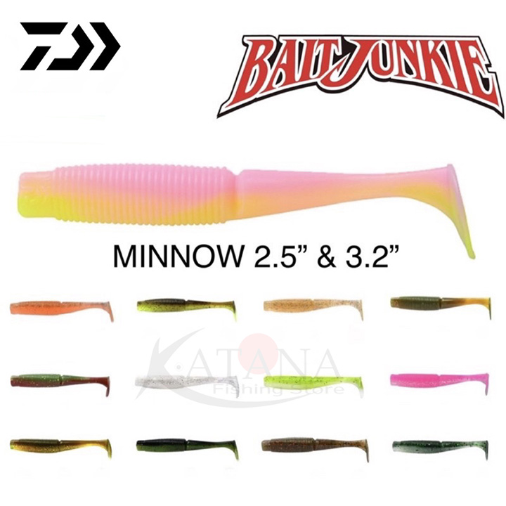 Mồi mềm Daiwa Bait Junkie 2.5 - 3.2 Minnow