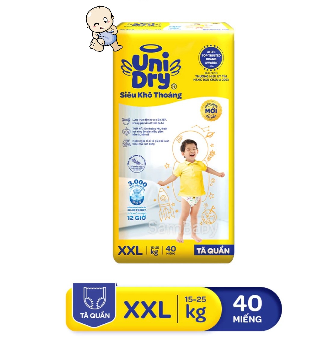 Tã Quần UniDry L54/XL48/XXL44