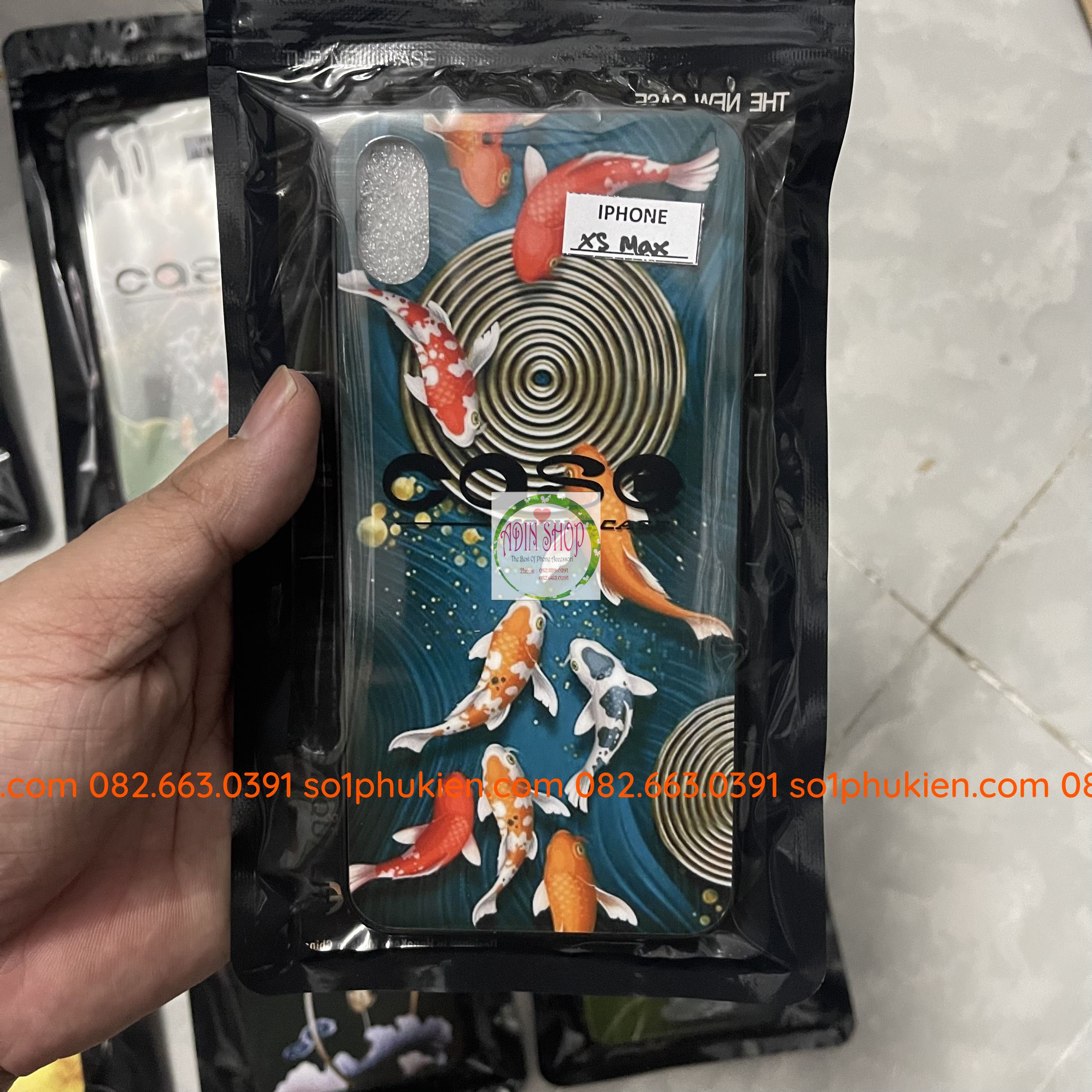 [HCM]Ốp lưng kính IPhone 7 plus/ 8 plus hình cá koi đẹp