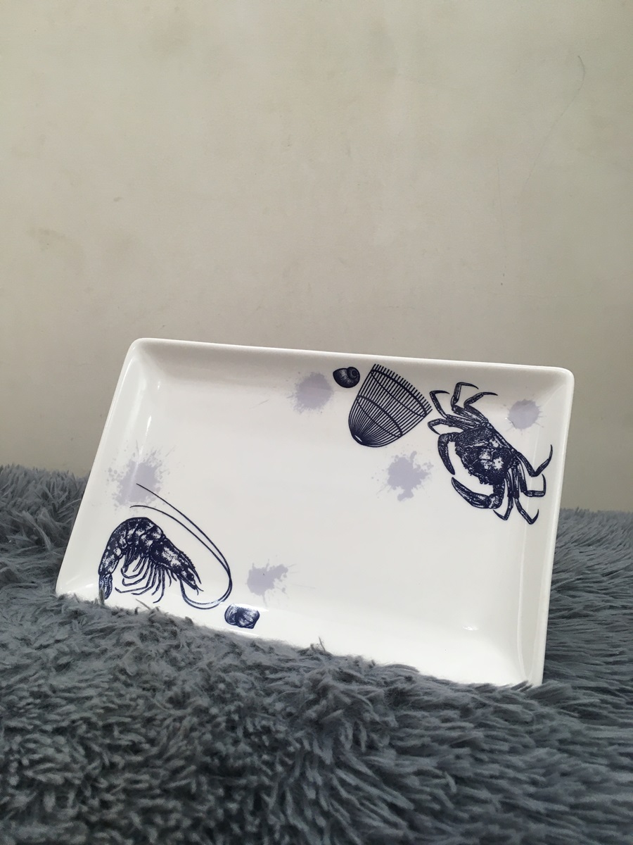 DĨA CHỮ NHẬT 25x2.5 CM - GỐM SỨ CƯỜNG PHÁT - HÀNG VIỆT NAM CHẤT LƯỢNG CAO