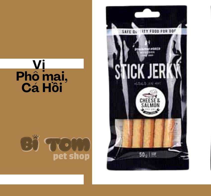 SNACK CHO CHÓ BOWWOW STICK JERKY - 50GR